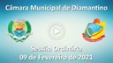 Sessão Ordinária de 09 de Fevereiro de 2021